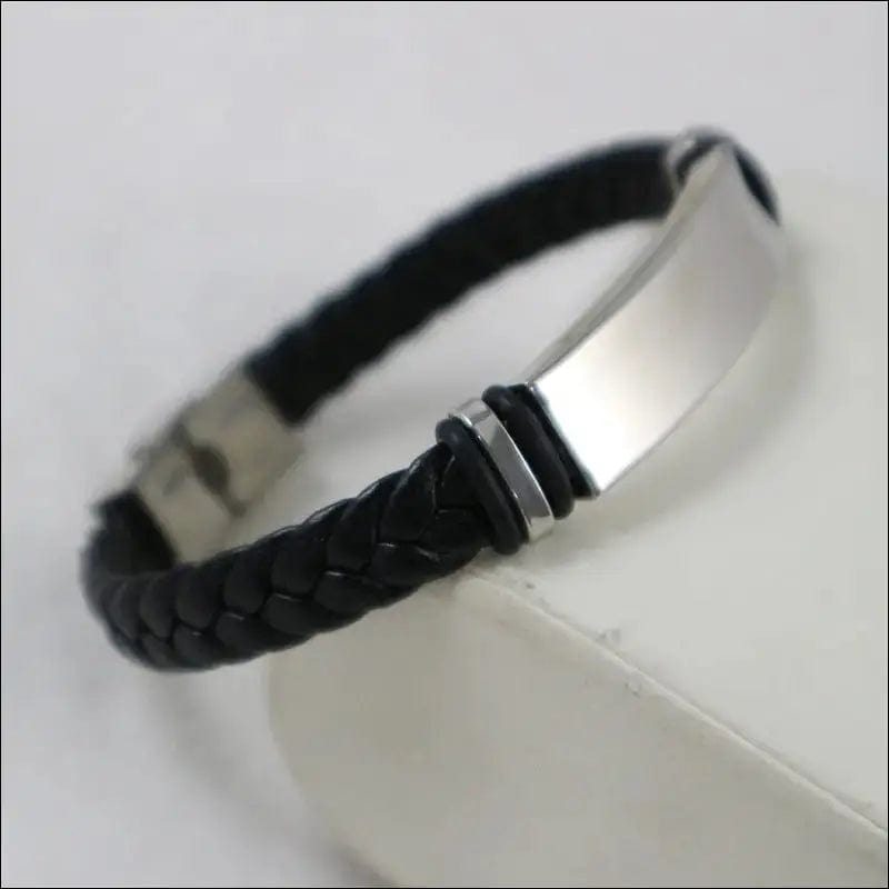 Fashion leather creative retro trend bracelet knitting male