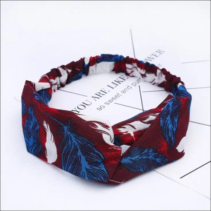 Fashion Women Girls Summer Bohemian Hair Bands Print