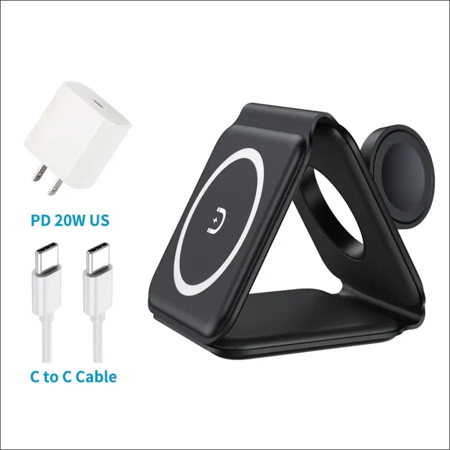 Fast 15W Foldable Magnetic Wireless Chargers for iPhone 13