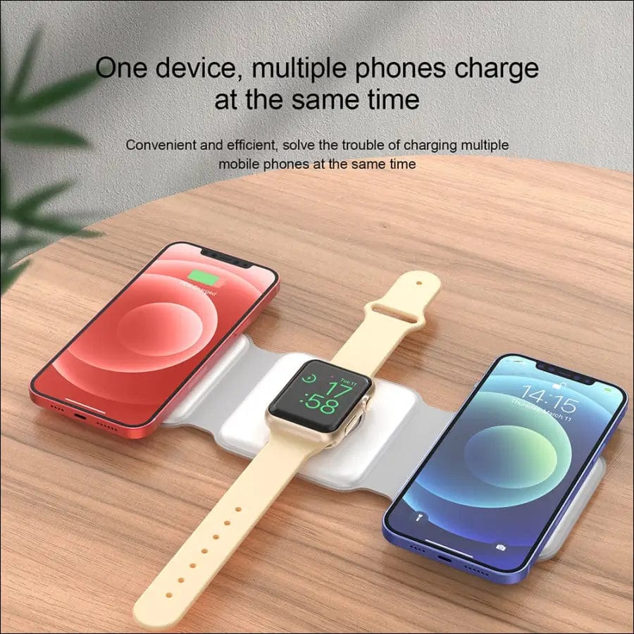 Fast 15W Foldable Magnetic Wireless Chargers for iPhone 13