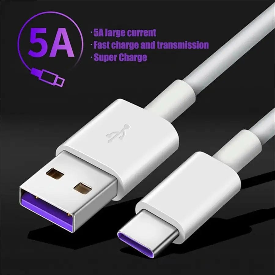 Fast Charge 5A USB Type C Cable For Samsung S20 S9 S8 Xiaomi