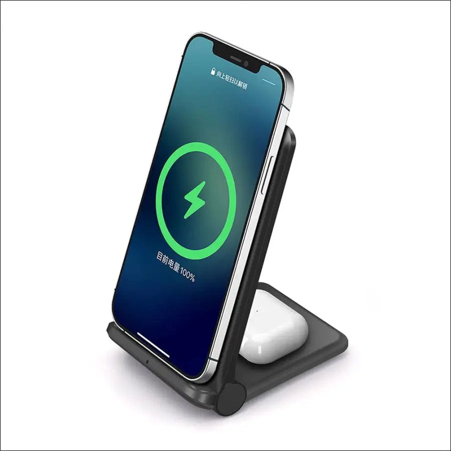 FDGAO 15W Qi Wireless Charger Stand Fast Charging Dock