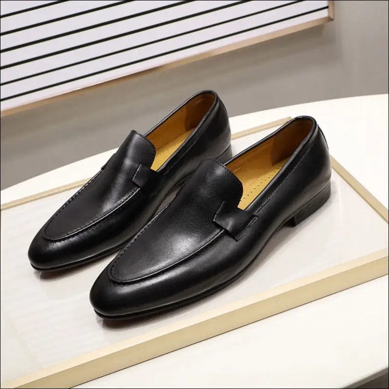 FELIX CHU Designer Fashion Mens Loafers Leather Handmade