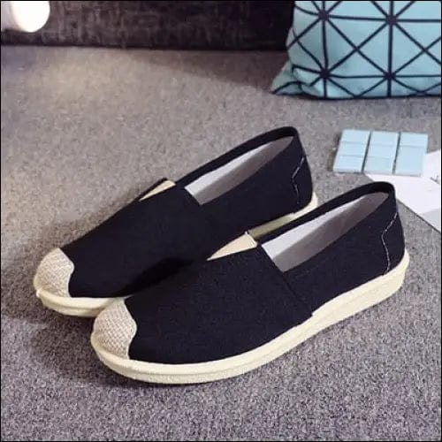 Flat Shoes Women Sneakers 2019 - Black / 35 -