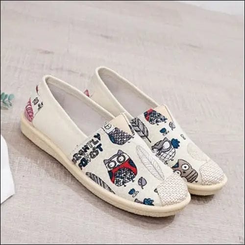 Flat Shoes Women Sneakers 2019 - Kitten beige / 35 -