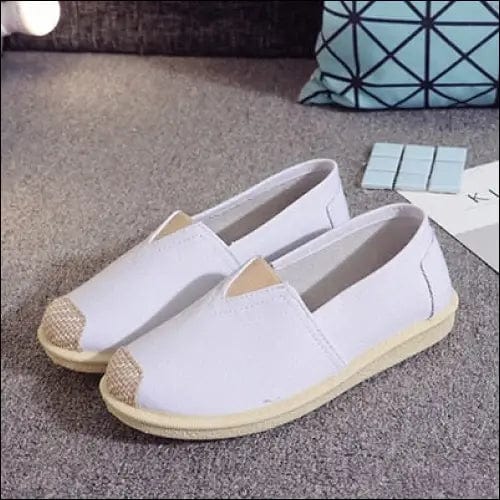Flat Shoes Women Sneakers 2019 - White / 35 -