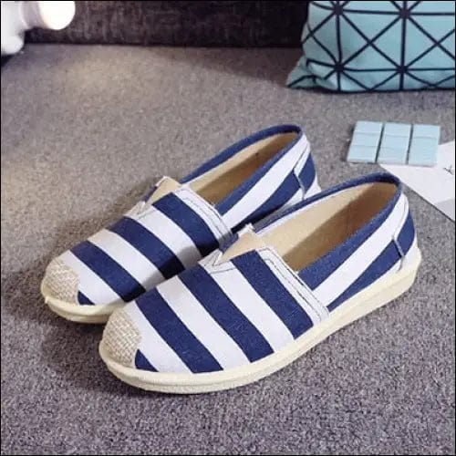 Flat Shoes Women Sneakers 2019 - Wide Blue / 35 -