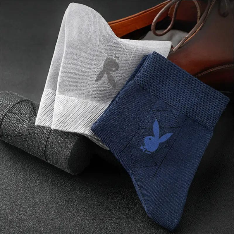 Flower Gongzi Pack of solid color cotton men’s tube socks