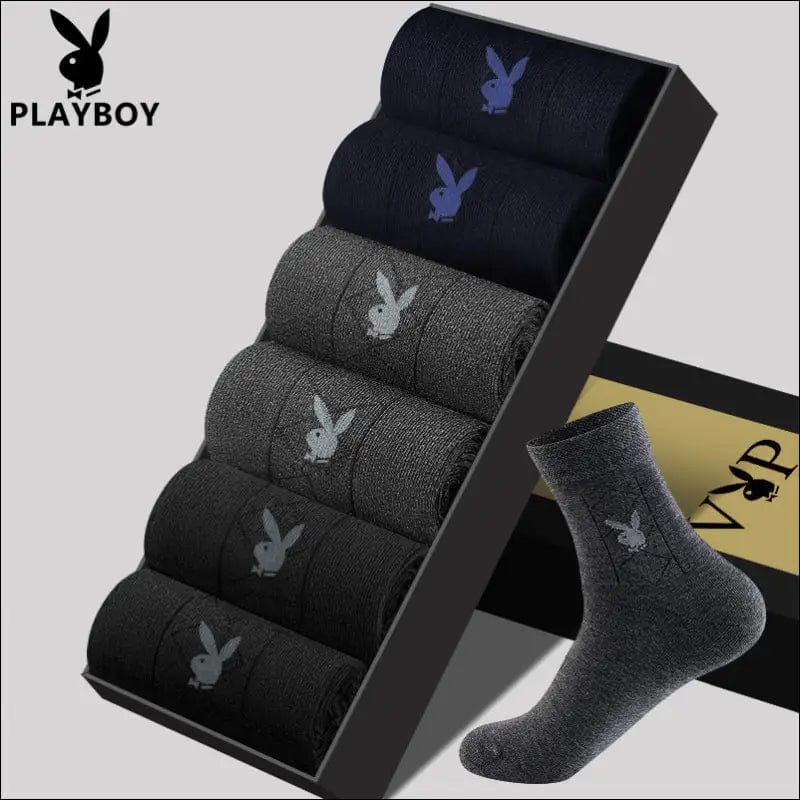 Flower Gongzi Pack of solid color cotton men’s tube socks