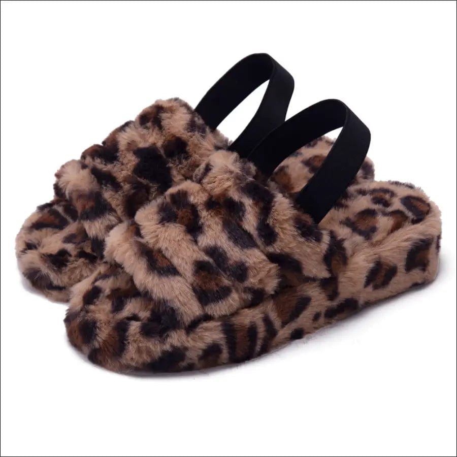 Fluff Yeah fur slippers SLIDE wedge tension bandwearing open