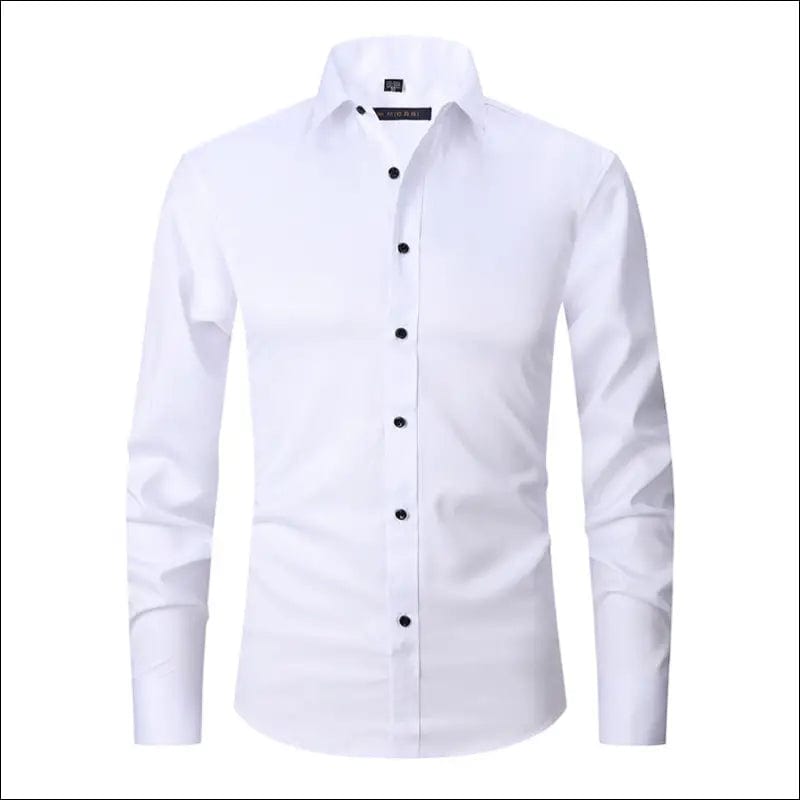 Four-sided stretch shirt men’s long-sleeved Amazon hot sale