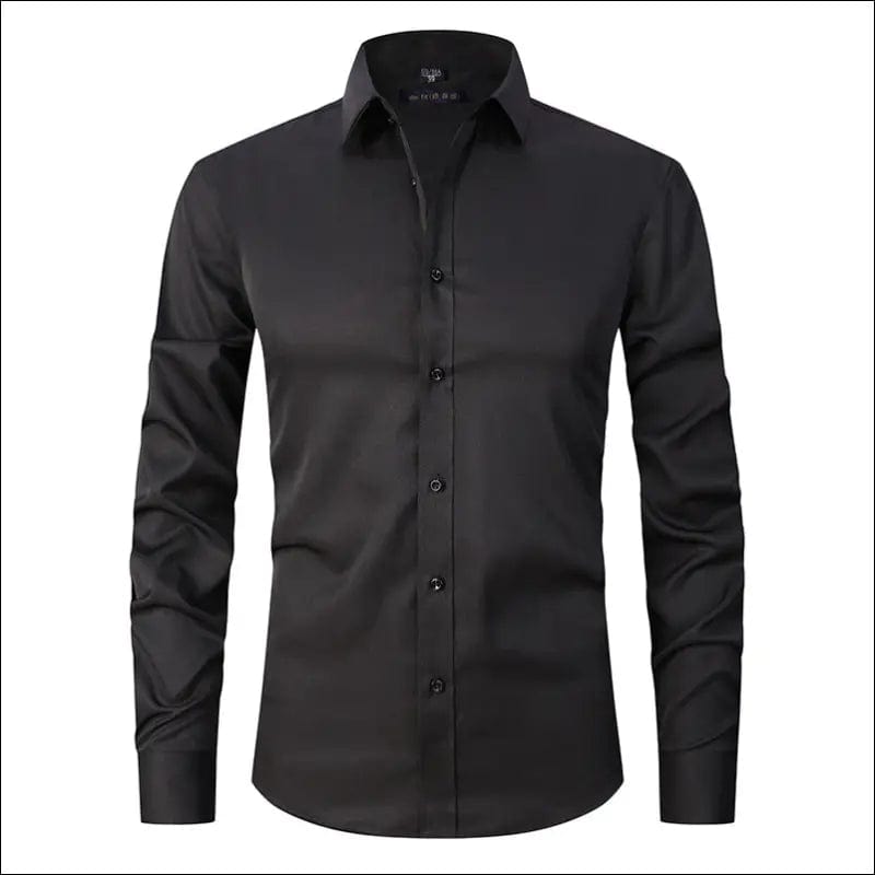 Four-sided stretch shirt men’s long-sleeved Amazon hot sale