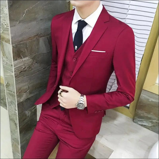 Groom Wedding Suit Men’s British Style Business Casual