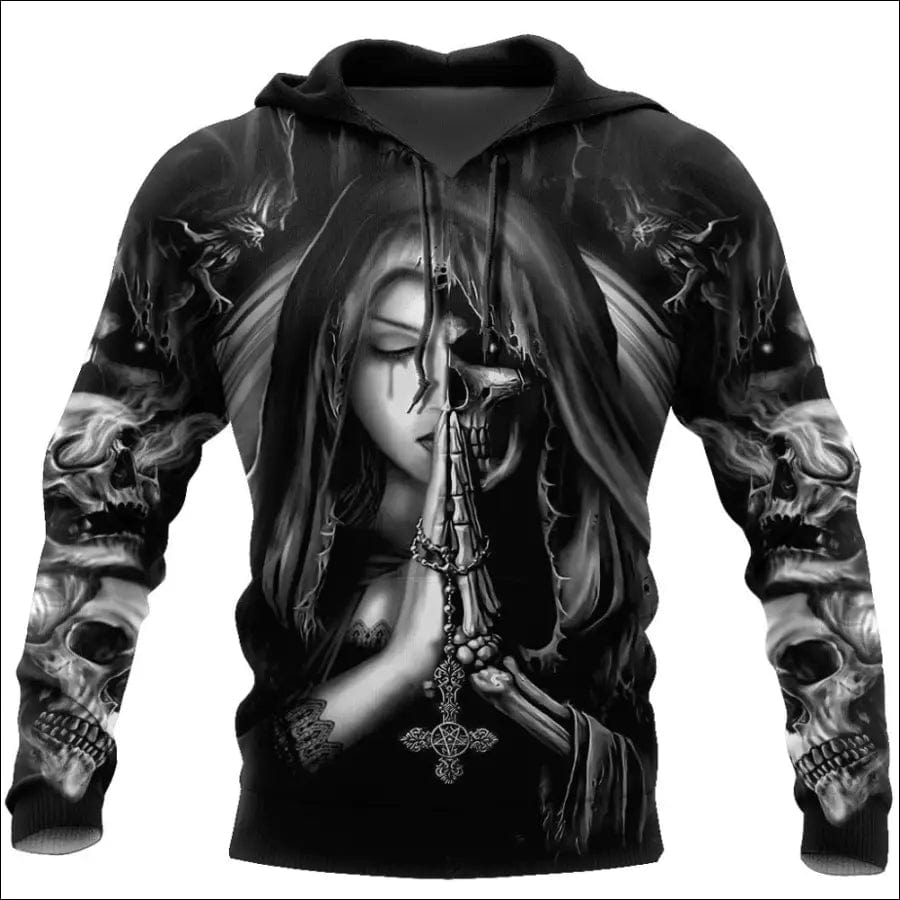 Halloween Skull Anime 3D Sweatshirt - 1Style / 2XL -