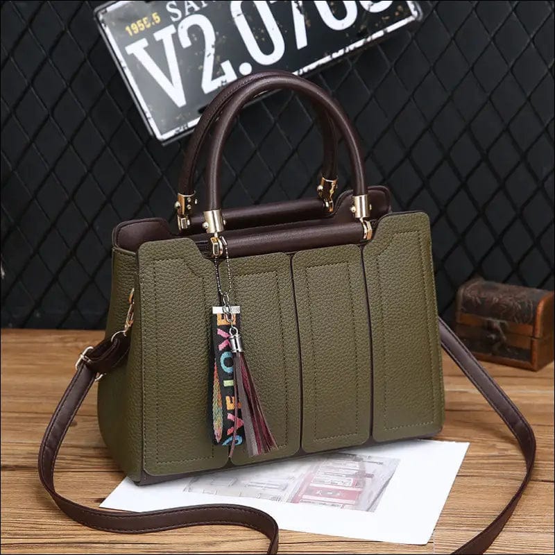 Handbag 2021 new female bag Qing Xin lychee fashion shoulder