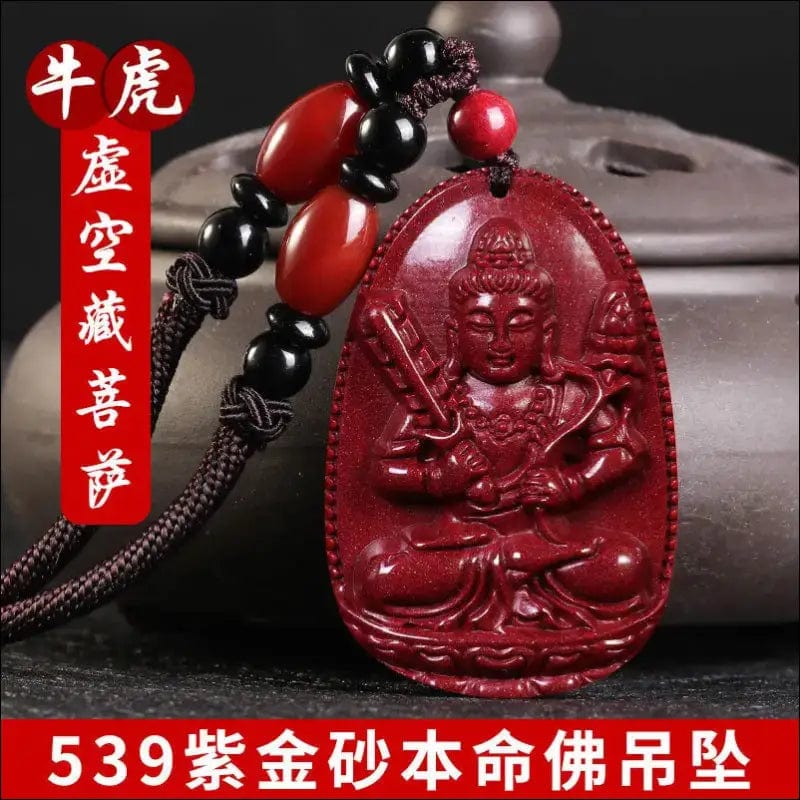 High content Zijin cinnabar crane thousand hand Guanyin