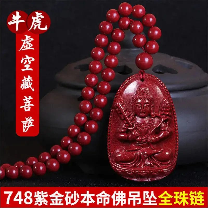 High content Zijin cinnabar crane thousand hand Guanyin