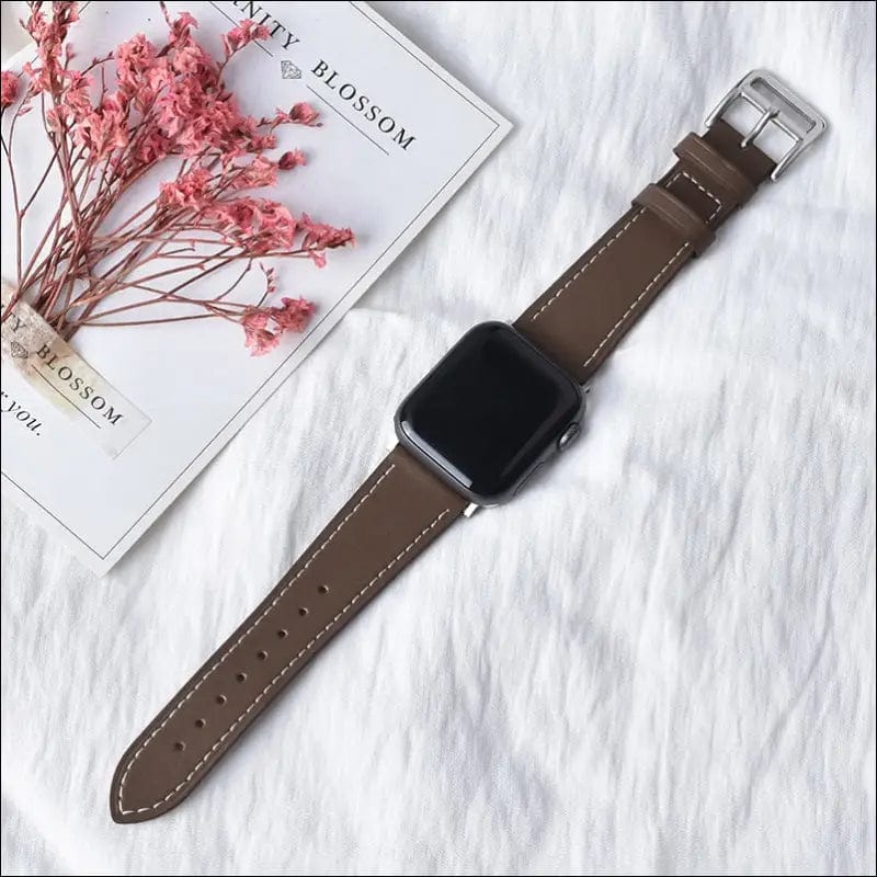 High quality Leather loop Band for iWatch 40mm 44mm Sports