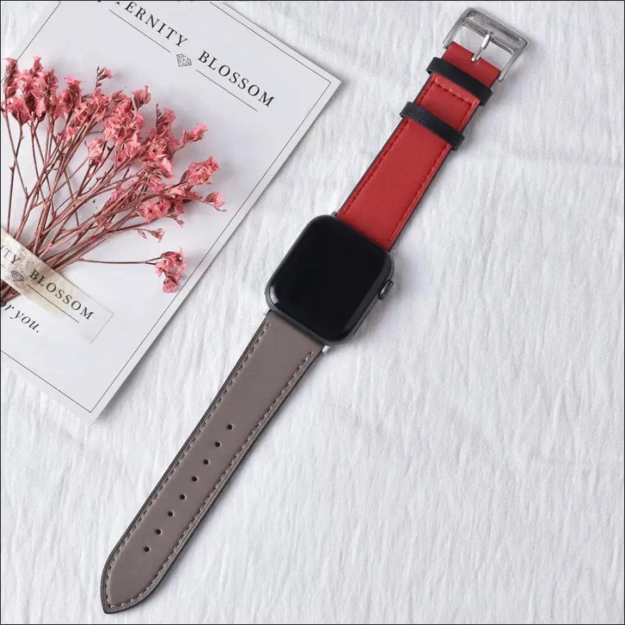 High quality Leather loop Band for iWatch 40mm 44mm Sports