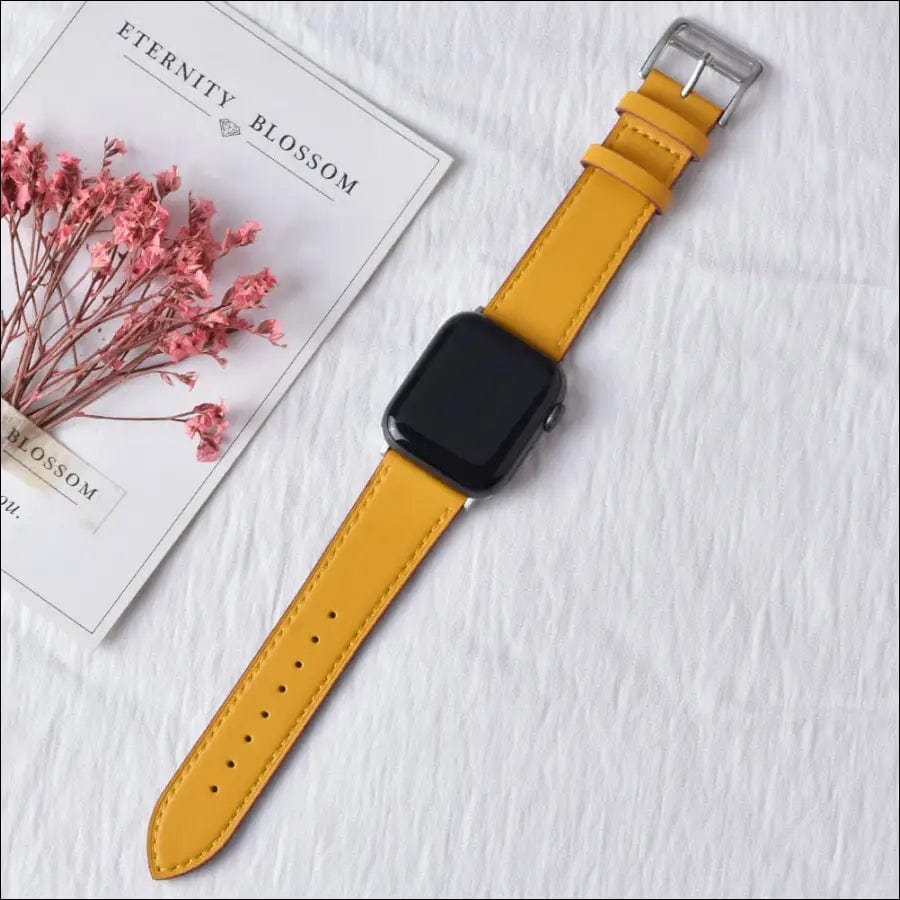 High quality Leather loop Band for iWatch 40mm 44mm Sports