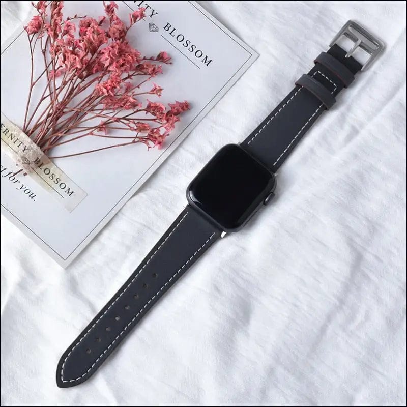 High quality Leather loop Band for iWatch 40mm 44mm Sports