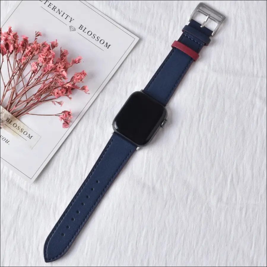 High quality Leather loop Band for iWatch 40mm 44mm Sports