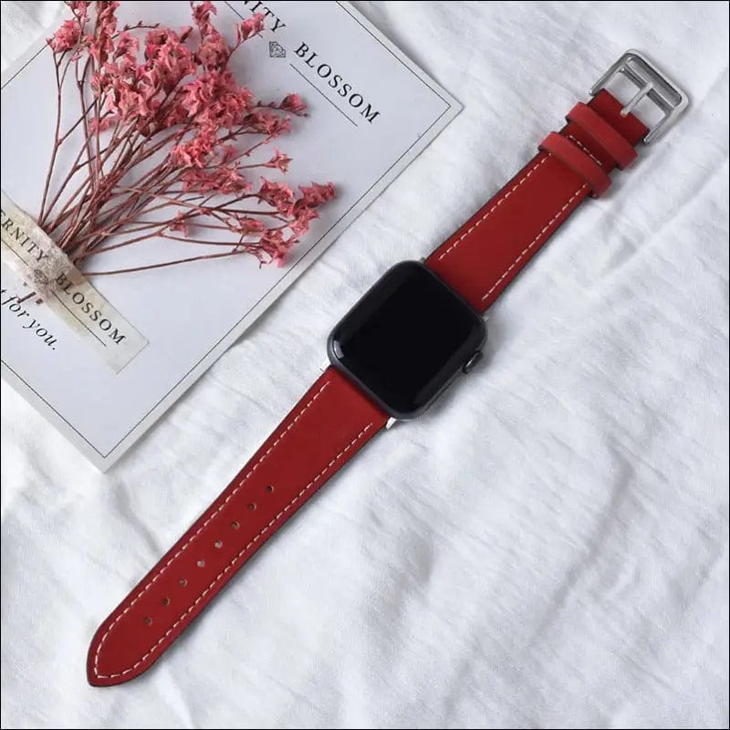 High quality Leather loop Band for iWatch 40mm 44mm Sports