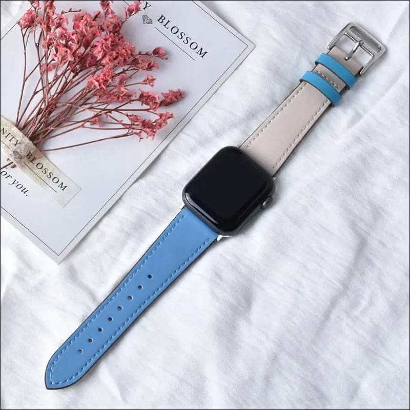 High quality Leather loop Band for iWatch 40mm 44mm Sports