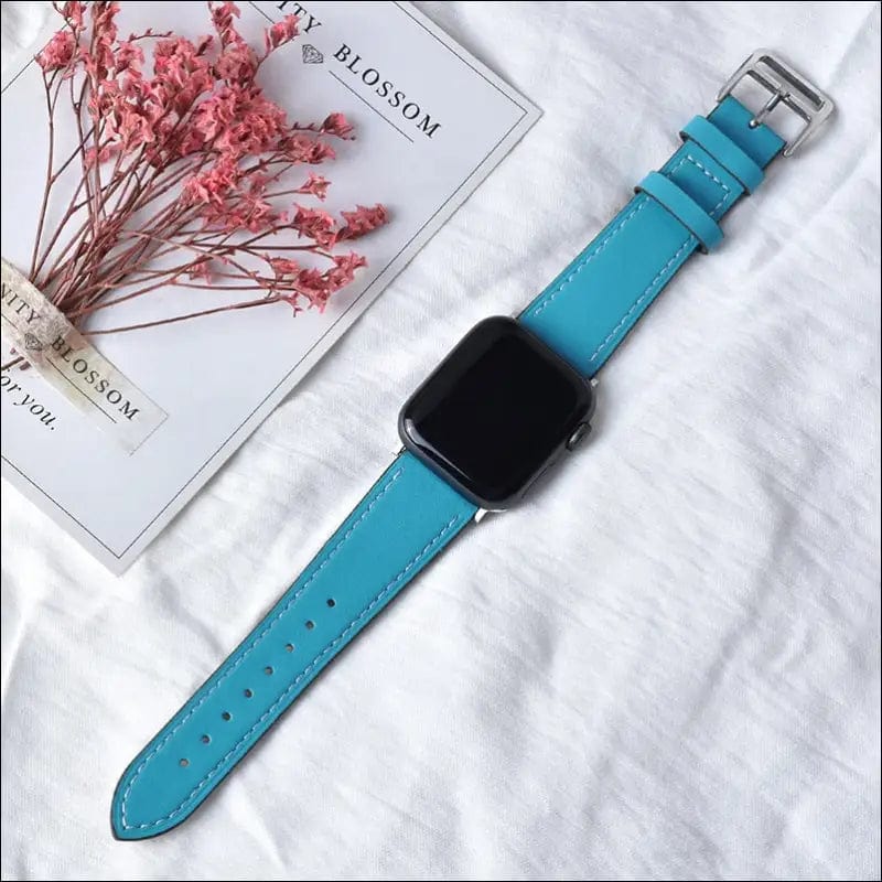 High quality Leather loop Band for iWatch 40mm 44mm Sports