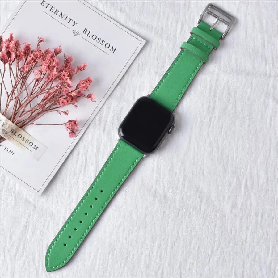 High quality Leather loop Band for iWatch 40mm 44mm Sports