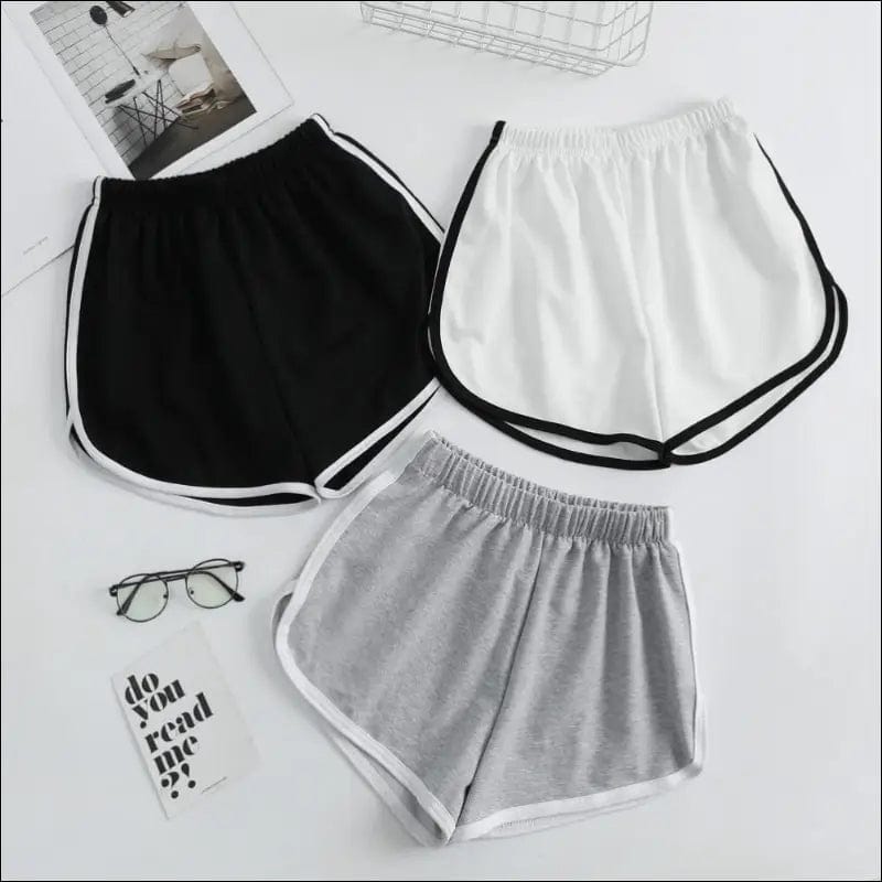 High Waisted Athletic Shorts - 36119530-black-s BROKER SHOP