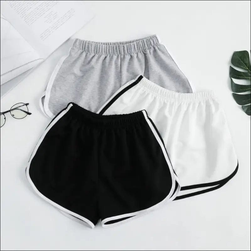 High Waisted Athletic Shorts - 36119530-black-s BROKER SHOP