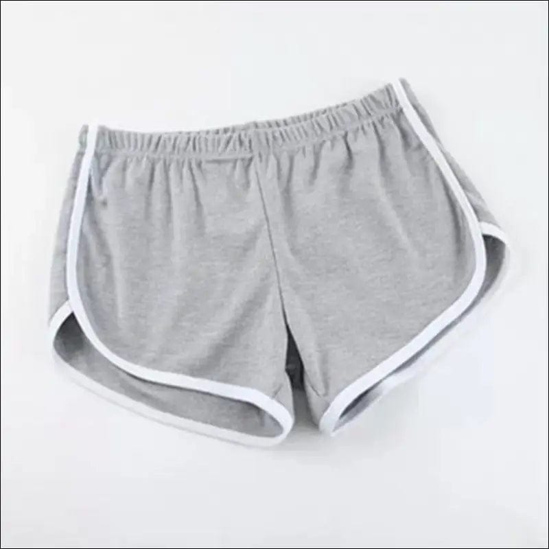 High Waisted Athletic Shorts - Gray / S - 36119530-gray-s