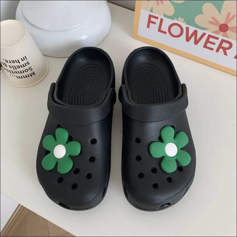 Hole shoes ins cute cartoon strawberry bear girl heart