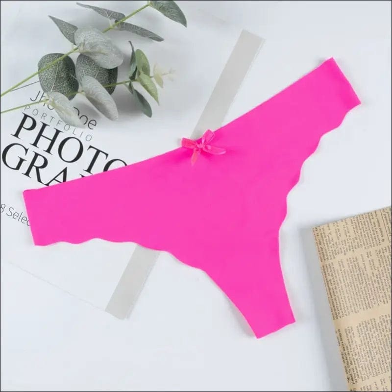 Hot Silk Sexy Women Thongs G String Seamless Panties