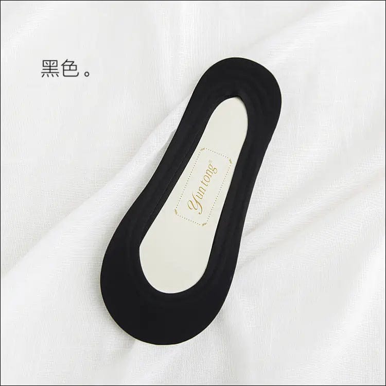 Ice silk ship socks female invisible silicone non-slip