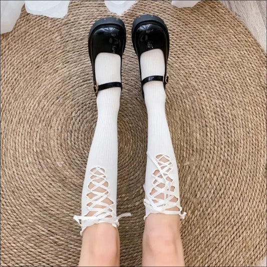 INS Lolita combed cotton leg socks teenage sweet princess
