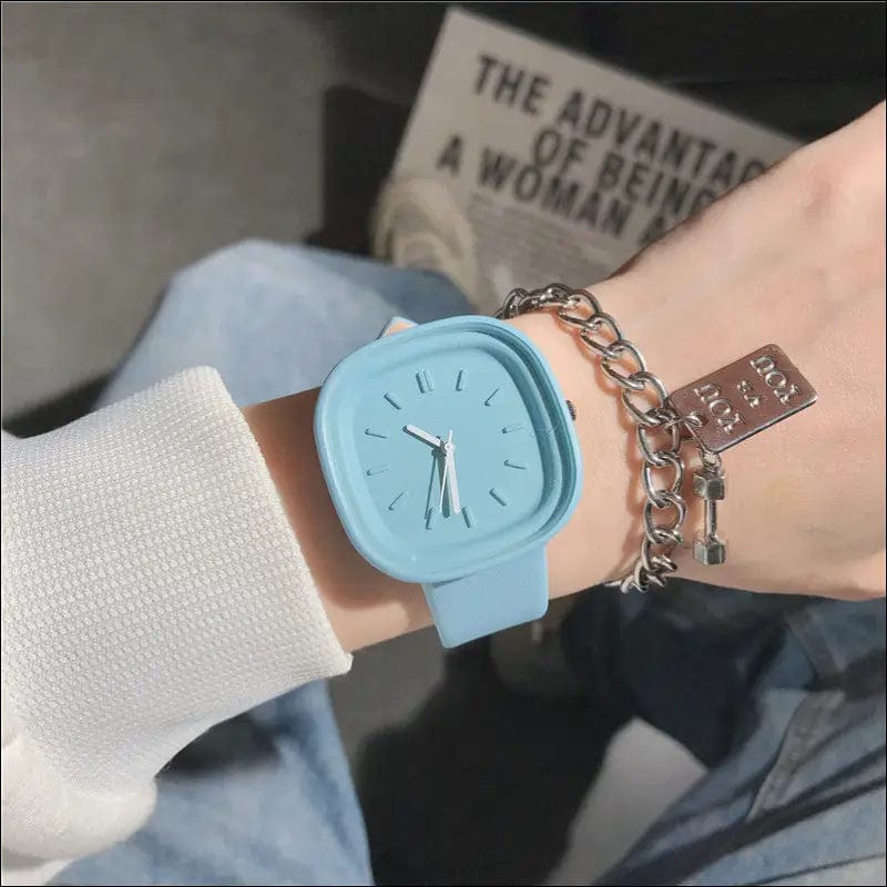 ins minimalist girl model fashion square simple watch