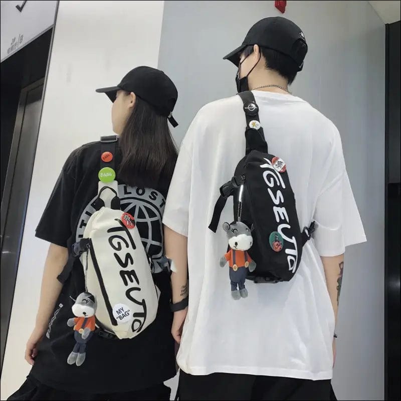 INS tide brand chest bag male casual day shoulder small