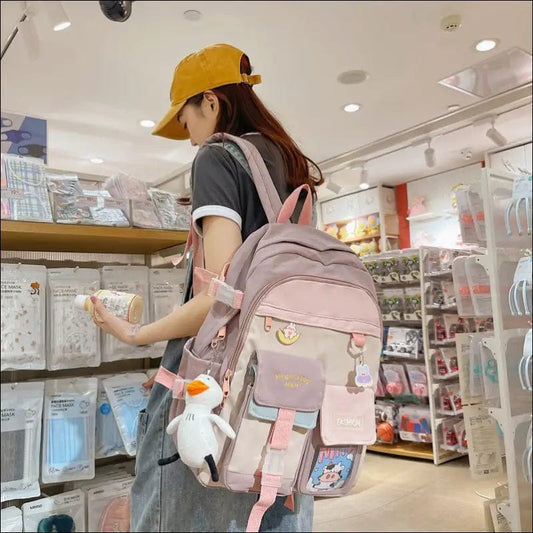 Japanese college style student bag female 2021 new wave