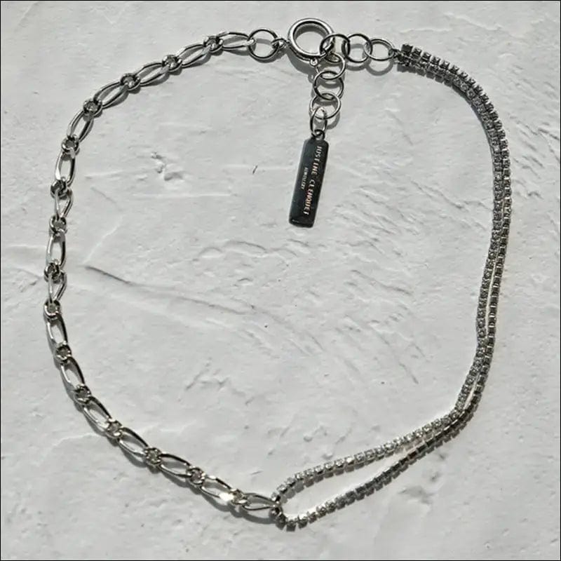 Justine necklace simple metal wind 2020 new short chain