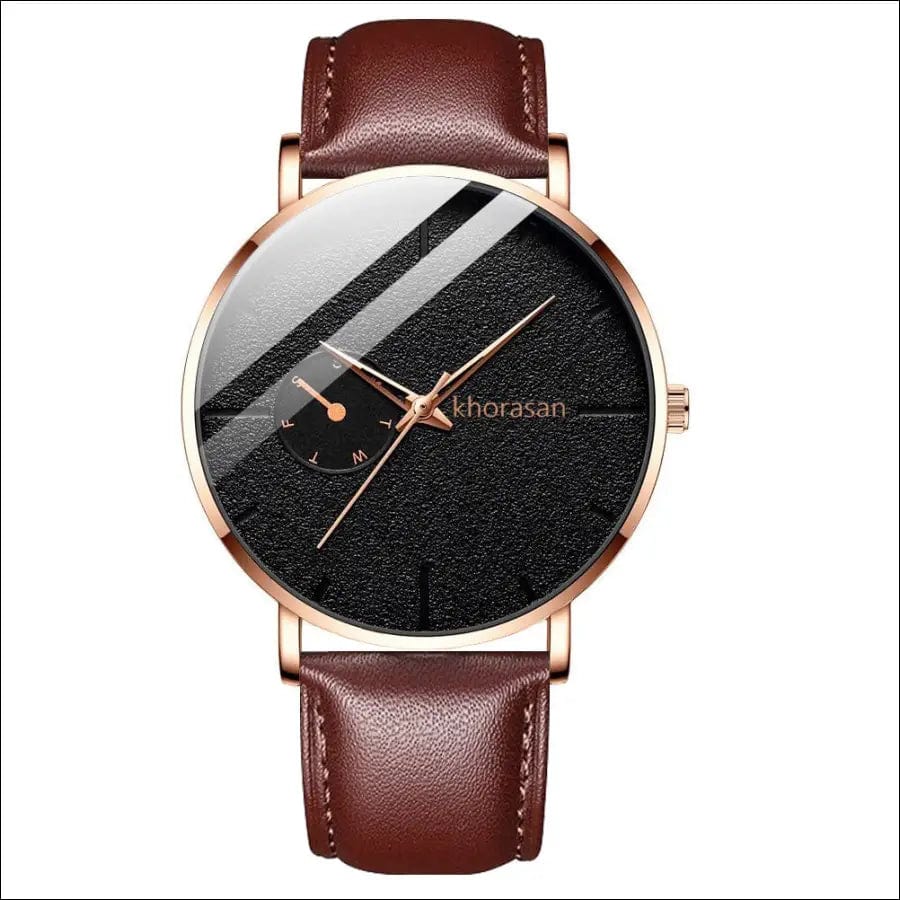 Khorasan fashion alloy network belt men’s watch fake single