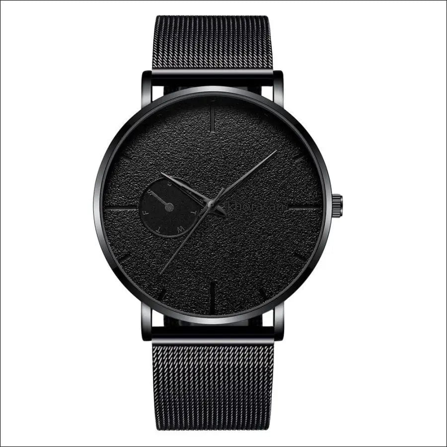 Khorasan fashion alloy network belt men’s watch fake single