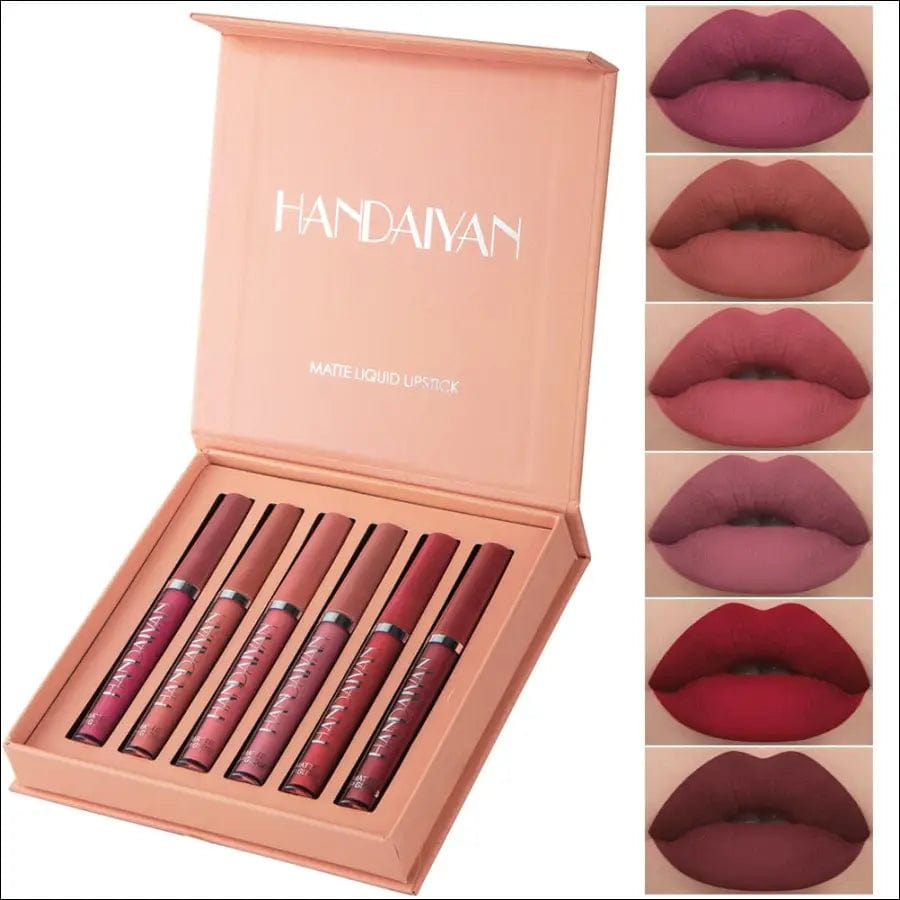 Kit 6 Batons Beauty Lip Handaiyan - 16H de Duração -