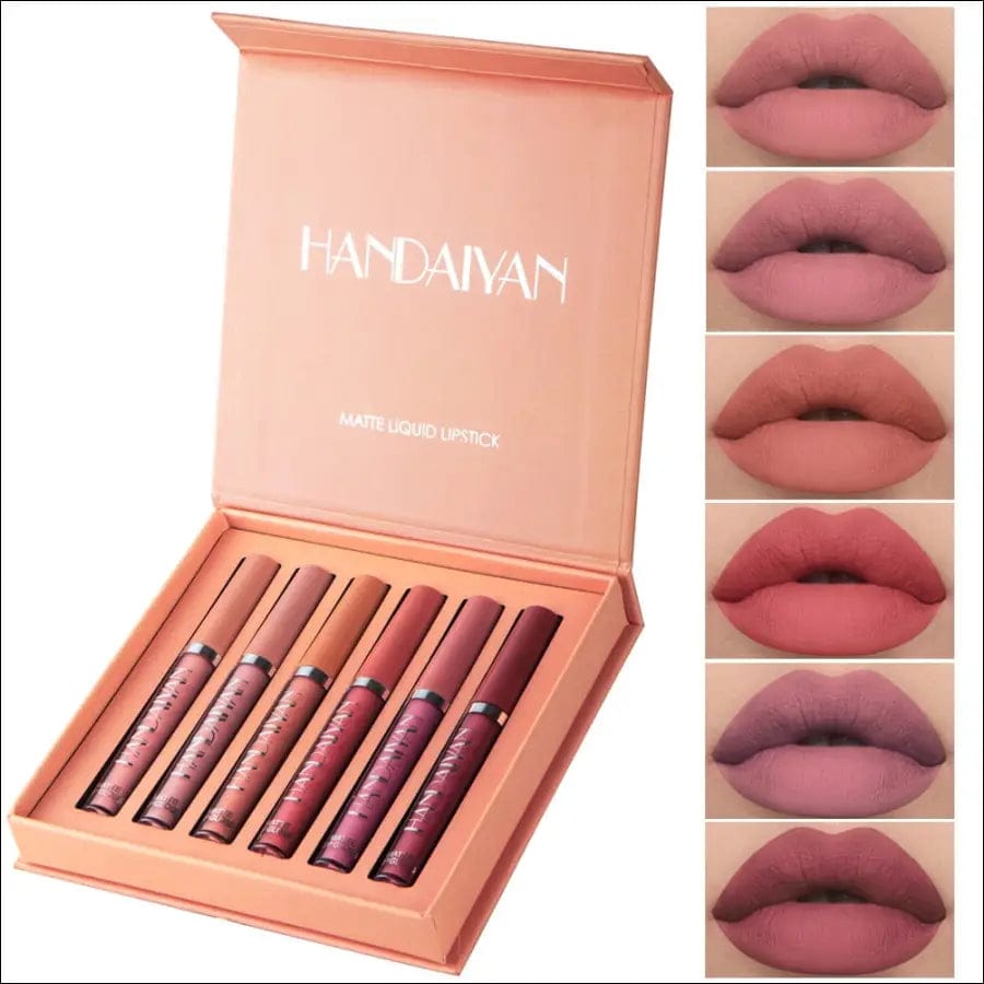 Kit 6 Batons Beauty Lip Handaiyan - 16H de Duração -