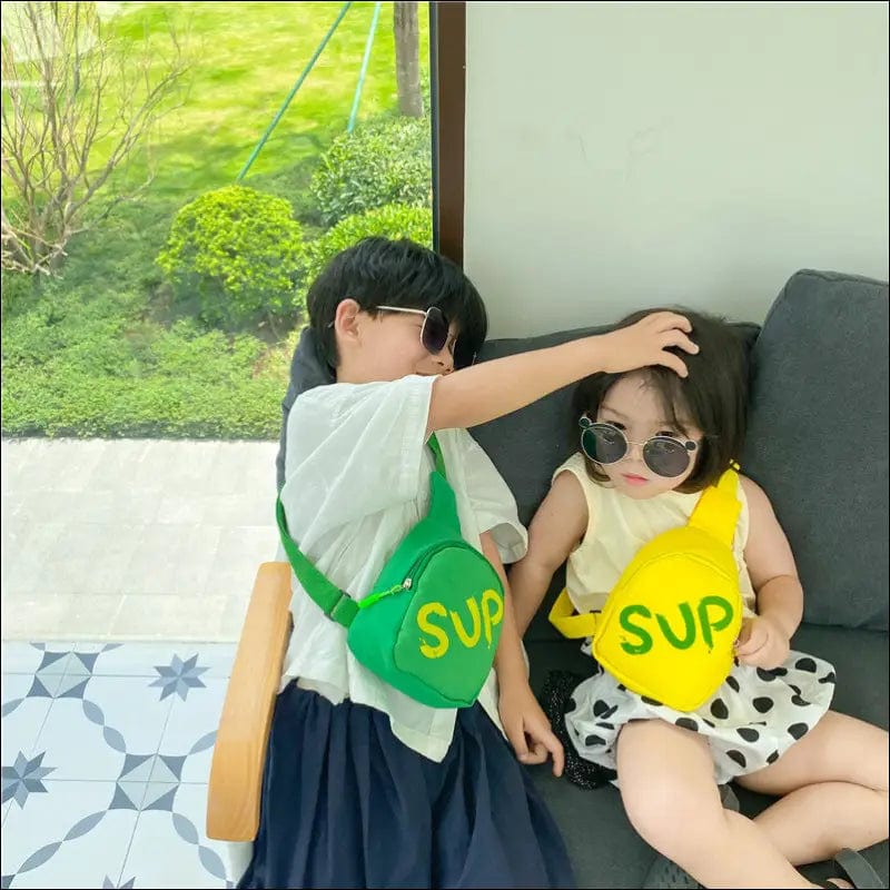 Korean children’s Messenger bag fashion casual print chest