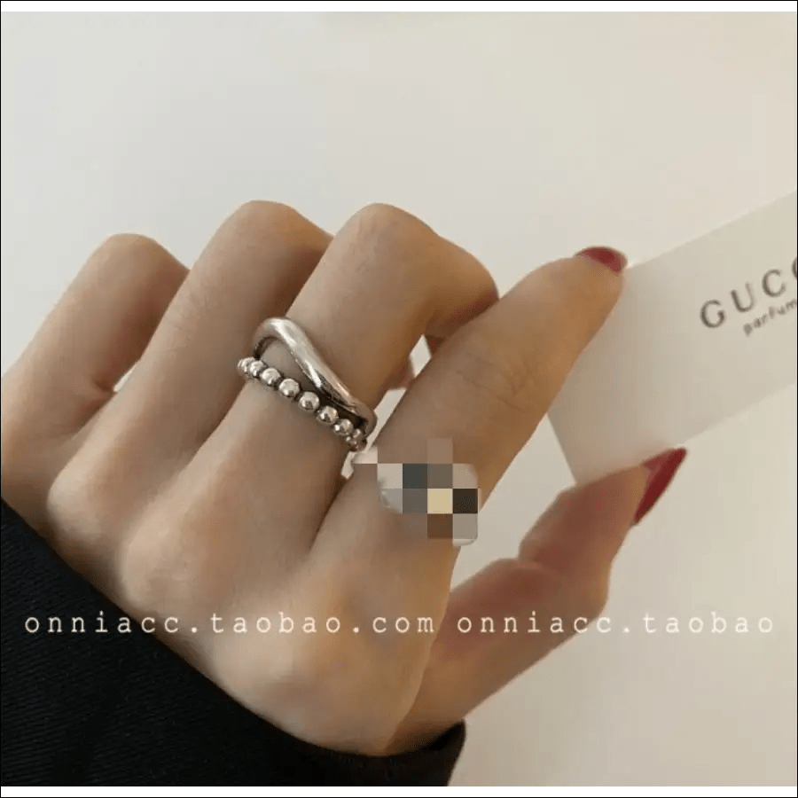 Korean jewelry INS retro ring female men’s net red cold