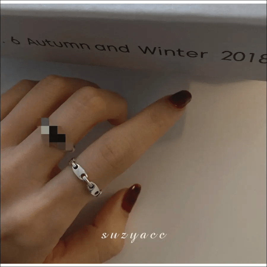 Korean jewelry INS retro ring female men’s net red cold
