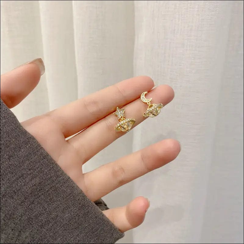 Korean new bow simple love earrings female S925 silver