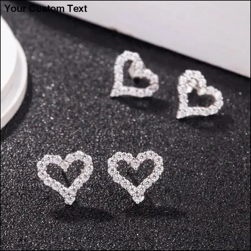 Korean version of the earrings sweet temperament female S925